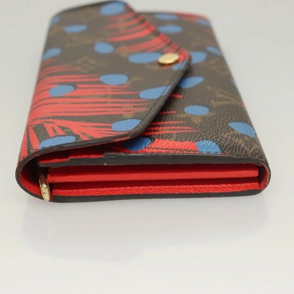 LOUIS VUITTON Monogram Jungle Dot Portefeuille Sarah Wallet M41381 Auth 119252V - Picture 10 of 16